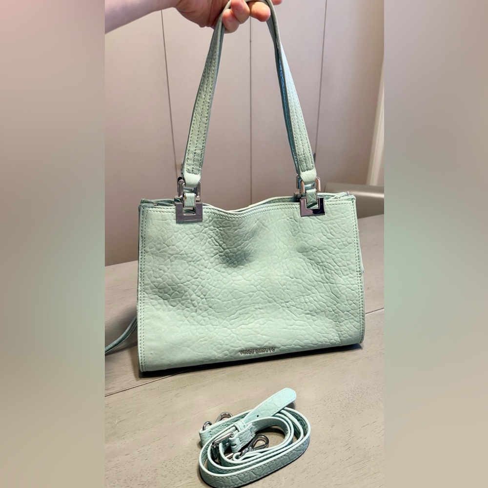 Spring Special🌷 Vince Camuto Ice-Blue/Aqua Leather Bag w/Silver